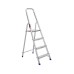 Стремянка односторонняя алюминиевая STARK SALW404, 1 секция, 4 ступ., 0,8 м (525140101)
