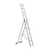 Лестница двусторонняя алюминиевая STARK SVHR, 3 секции, 8 ступ., 3,6-5 м (525380503)