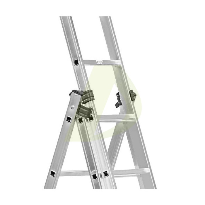 Лестница двусторонняя алюминиевая STARK SVHR, 3 секции, 8 ступ., 3,6-5 м (525380503) Лестница двусторонняя алюминиевая STARK SVHR, 3 секции, 8 ступ., 3,6-5 м (525380503)