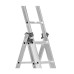 Лестница двусторонняя алюминиевая STARK SVHR, 3 секции, 8 ступ., 3,6-5 м (525380503)
