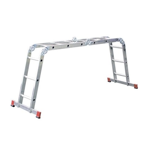 Драбина-трансформер шарнірна, алюмінієва KRAUSE Corda, 4 секції, 3 сход., 1-4,3 м, без платформи (085108)