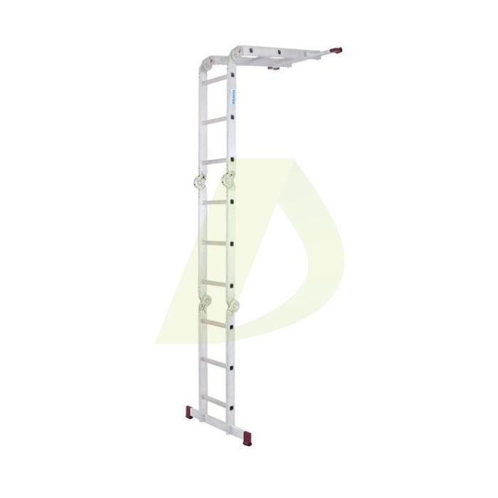 Драбина-трансформер шарнірна, алюмінієва KRAUSE Corda, 4 секції, 3 сход., 1-4,3 м, без платформи (085108) Драбина-трансформер шарнірна, алюмінієва KRAUSE Corda, 4 секції, 3 сход., 1-4,3 м, без платформи (085108)