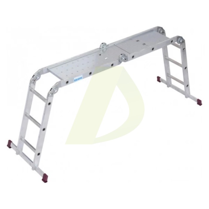 Драбина-трансформер шарнірна, алюмінієва KRAUSE Corda, 4 секції, 3 сход., 1-4,3 м, без платформи (085108) Драбина-трансформер шарнірна, алюмінієва KRAUSE Corda, 4 секції, 3 сход., 1-4,3 м, без платформи (085108)