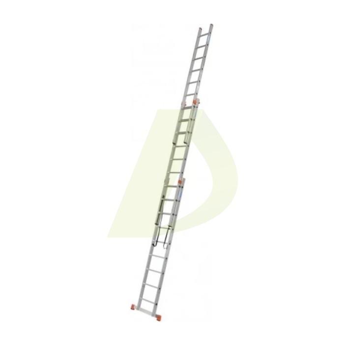 Драбина двостороння алюмінієва KRAUSE Tribilo, 3 секції, 9 сход., 2,7-6 м (129673) Драбина двостороння алюмінієва KRAUSE Tribilo, 3 секції, 9 сход., 2,7-6 м (129673)
