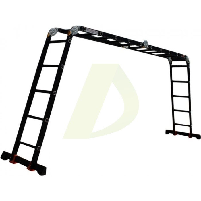 Лестница-трансформер алюминиевая GTM KMP405A, 4 секции, 5 ступ., 1,4-5,7 м (39138) Лестница-трансформер алюминиевая GTM KMP405A, 4 секции, 5 ступ., 1,4-5,7 м (39138)