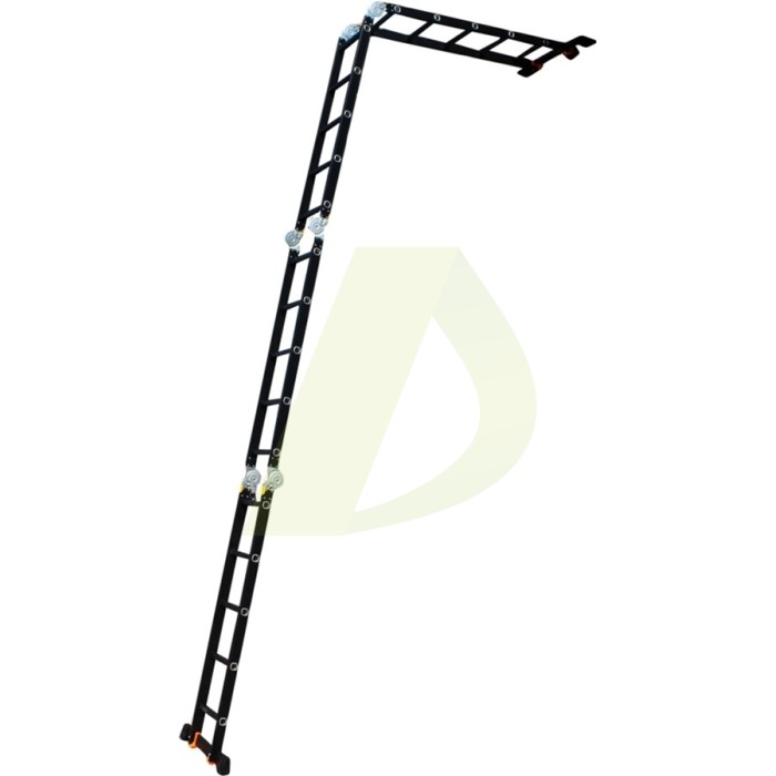 Лестница-трансформер алюминиевая GTM KMP405A, 4 секции, 5 ступ., 1,4-5,7 м (39138) Лестница-трансформер алюминиевая GTM KMP405A, 4 секции, 5 ступ., 1,4-5,7 м (39138)