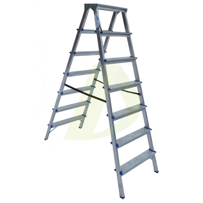 Драбина двостороння алюмінієва ELKOP DHR 407, 2 секції, 7 сход., 1,5 м (37894) Драбина двостороння алюмінієва ELKOP DHR 407, 2 секції, 7 сход., 1,5 м (37894)