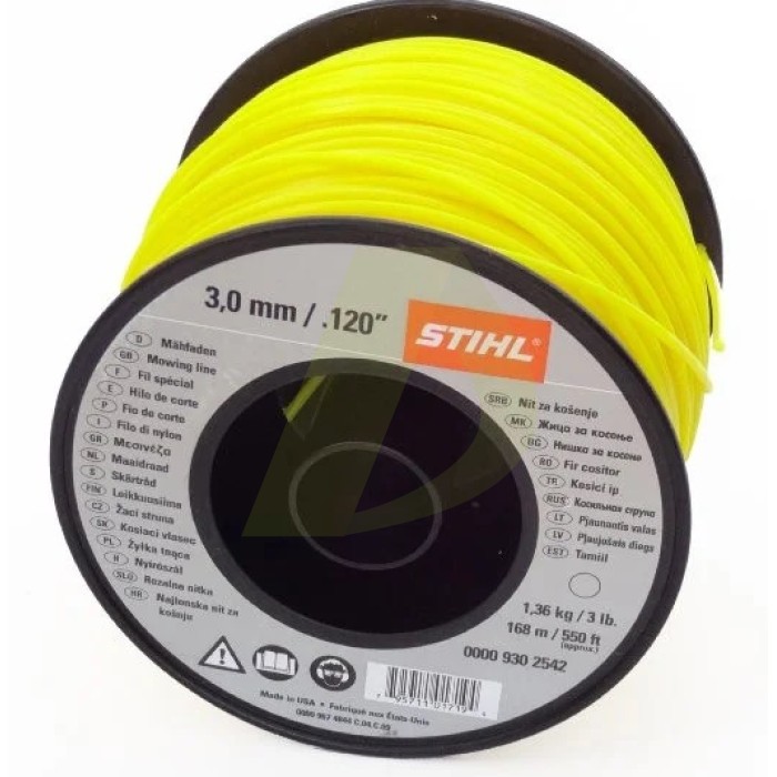 Жилка (тримерний корд) STIHL 3,0мм х 162 м кругла (00009302542) Жилка (тримерний корд) STIHL 3,0мм х 162 м кругла (00009302542)