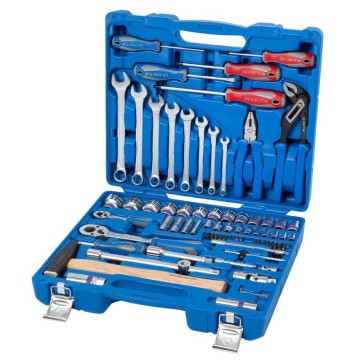 Набір інструментів універсальний KING TONY 7577MR, 77 од. 1/4"+1/2"