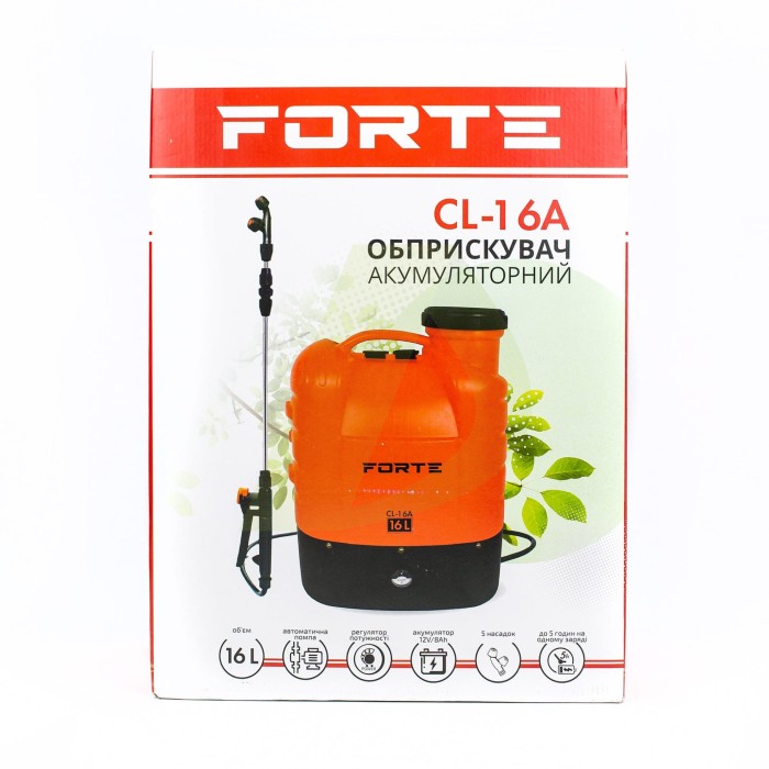 Акумуляторний обприскувач FORTE CL-16A Акумуляторний обприскувач FORTE CL-16A
