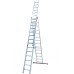 Драбина двостороння алюмінієва ELKOP VHR Profi, 3 секції, 14 сход., 3,8-9 м (37080)
