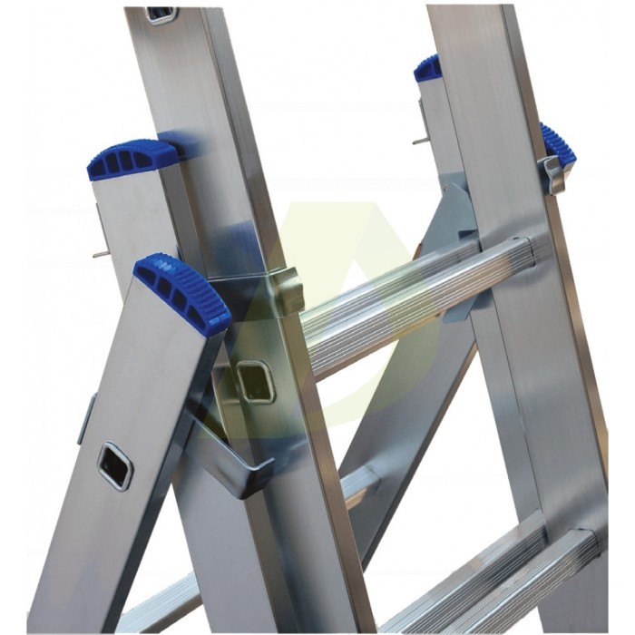 Драбина двостороння алюмінієва ELKOP VHR Profi, 3 секції, 14 сход., 3,8-9 м (37080) Драбина двостороння алюмінієва ELKOP VHR Profi, 3 секції, 14 сход., 3,8-9 м (37080)