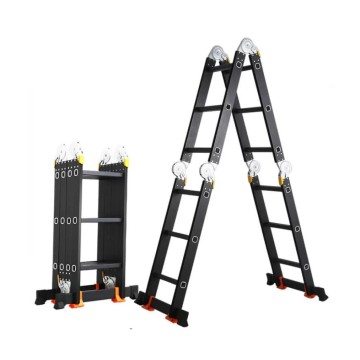 Лестница-трансформер алюминиевая GTM KMP403A, 4 секции, 3 ступ., 0,9-3,5 м (39103)