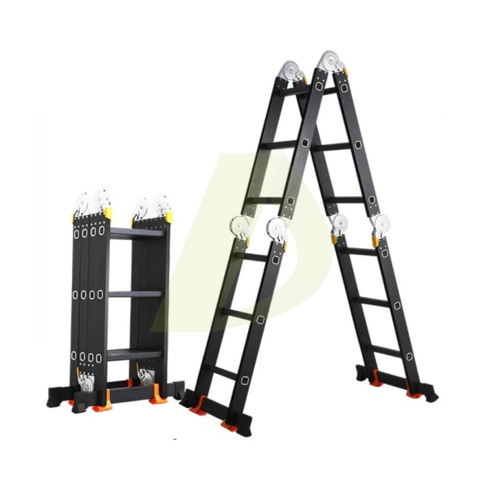 Лестница-трансформер алюминиевая GTM KMP403A, 4 секции, 3 ступ., 0,9-3,5 м (39103) Лестница-трансформер алюминиевая GTM KMP403A, 4 секции, 3 ступ., 0,9-3,5 м (39103)