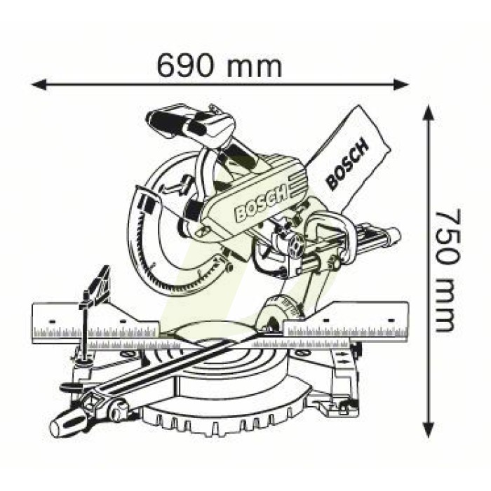 Торцювальна пила BOSCH GCM 12 SD (0601B23508) Торцювальна пила BOSCH GCM 12 SD (0601B23508)