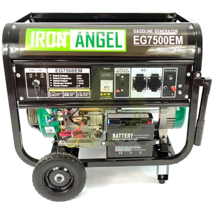 Генератор бензиновый IRON Angel EG 7500 EМ Генератор бензиновый IRON Angel EG 7500 EМ