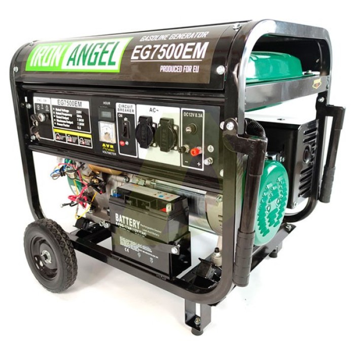 Генератор бензиновый IRON Angel EG 7500 EМ Генератор бензиновый IRON Angel EG 7500 EМ