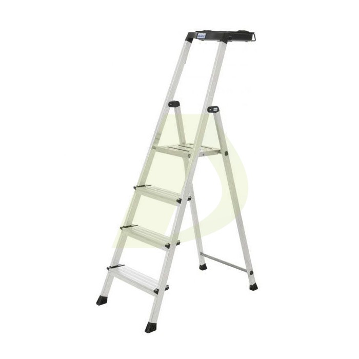 Стремянка односторонняя алюминиевая KRAUSE MultiGrip, 1 секция, 4 ступ., 1,6 м (126528) Стремянка односторонняя алюминиевая KRAUSE MultiGrip, 1 секция, 4 ступ., 1,6 м (126528)