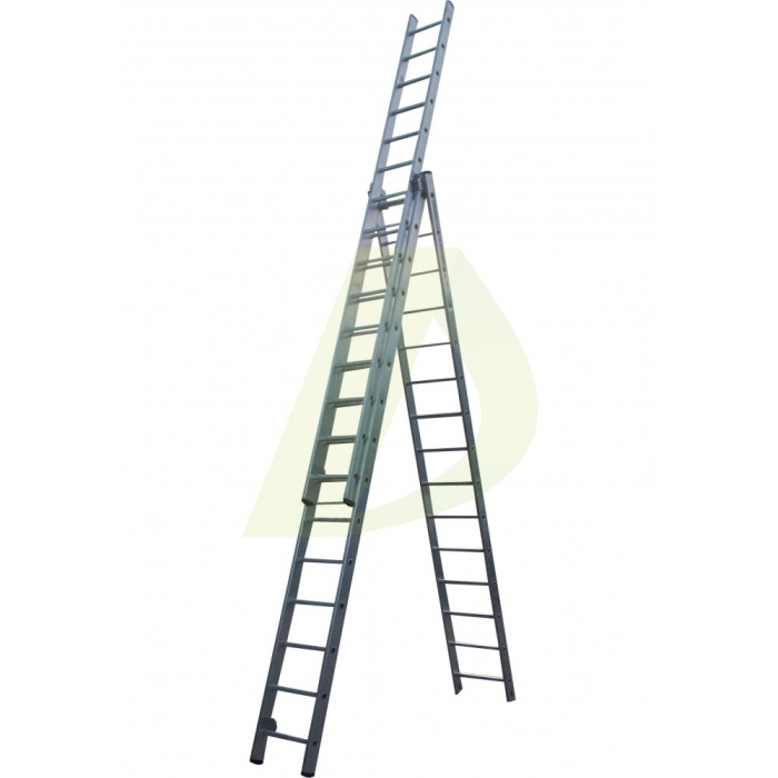 Лестница двусторонняя алюминиевая ELKOP VHR Profi, 3 секции, 15 ступ., 4,0-9,8 м (38185) Лестница двусторонняя алюминиевая ELKOP VHR Profi, 3 секции, 15 ступ., 4,0-9,8 м (38185)
