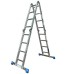Лестница-трансформер шарнирная, алюминиевая KRAUSE Stabilo, 4 секции, 4 ступ., 1-4,4 м (123527)