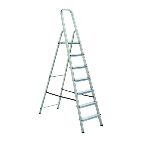Стремянка односторонняя алюминиевая ELKOP ALW 507, 1 секция, 7 ступ., 2,1 м (38199)