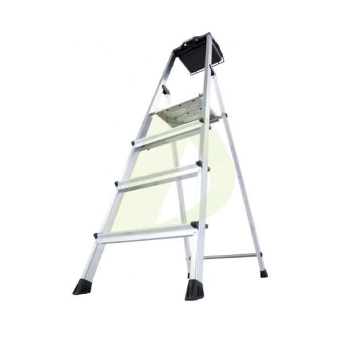 Стремянка односторонняя алюминиевая KRAUSE Solidy, 1 секция, 4 ступ., 1,5 м (126221) Стремянка односторонняя алюминиевая KRAUSE Solidy, 1 секция, 4 ступ., 1,5 м (126221)