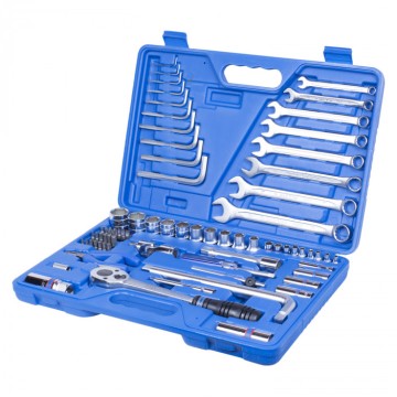 Набір інструментів універсальний KING TONY 7572MR, 72 од. 1/4"+1/2"