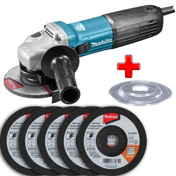 Кутова шліфмашина MAKITA GA 5040 + 5 ггнучких зачисних диски + опорна підошва
