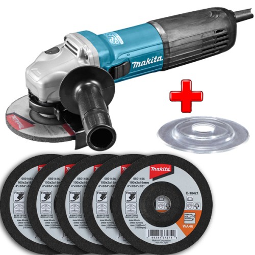 Кутова шліфмашина MAKITA GA 5040 + 5 ггнучких зачисних диски + опорна підошва