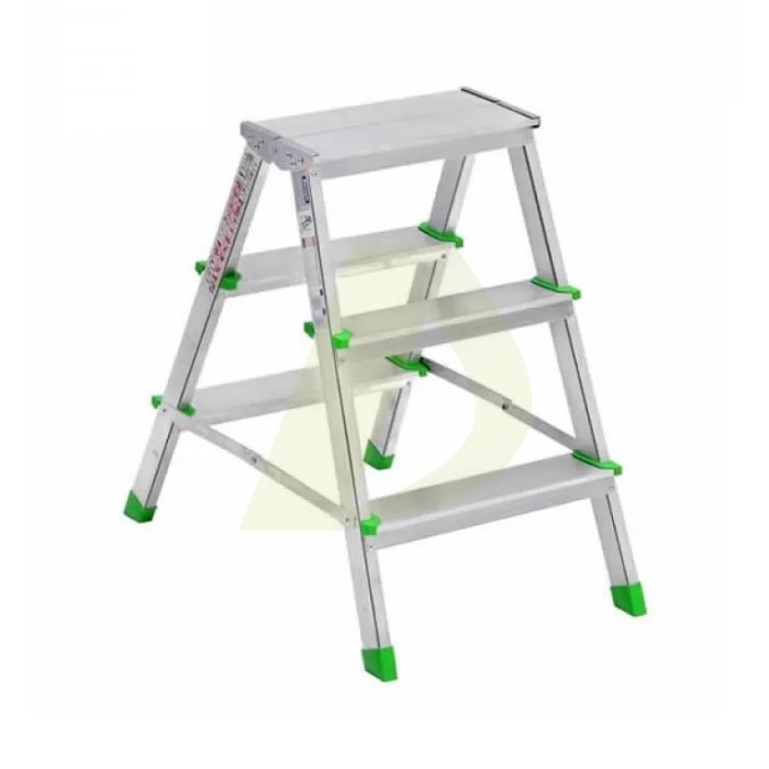 Драбина двостороння алюмінієва VULKAN 1803, 2 секції, 3 сход., 0,6 м (39278) Драбина двостороння алюмінієва VULKAN 1803, 2 секції, 3 сход., 0,6 м (39278)