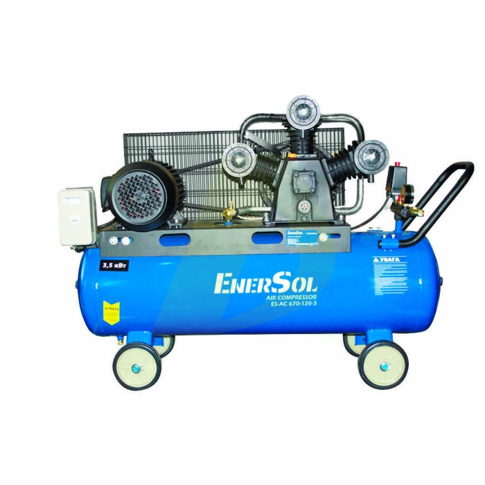 Поршневой компрессор EnerSol ES-AC670-120-3PRO Поршневой компрессор EnerSol ES-AC670-120-3PRO