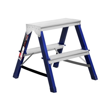 Лестница двусторонняя металлическая STARK SMDHR 402, 2 секции, 2 ступ., 0,3 м (525220300)