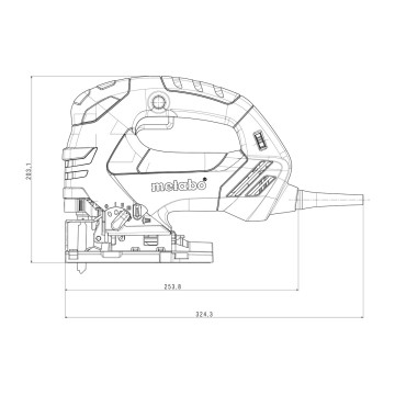 Электрический лобзик METABO STEB 140 (601402000)