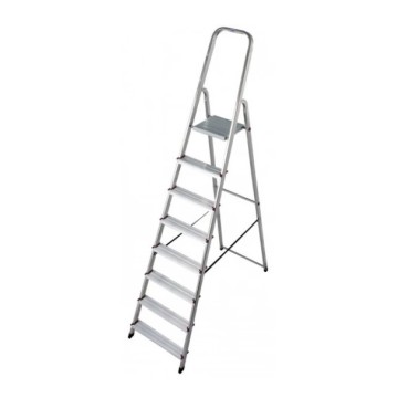 Стремянка односторонняя алюминиевая KRAUSE Corda, 1 секция, 8 ступ., 2,4 м (000767)