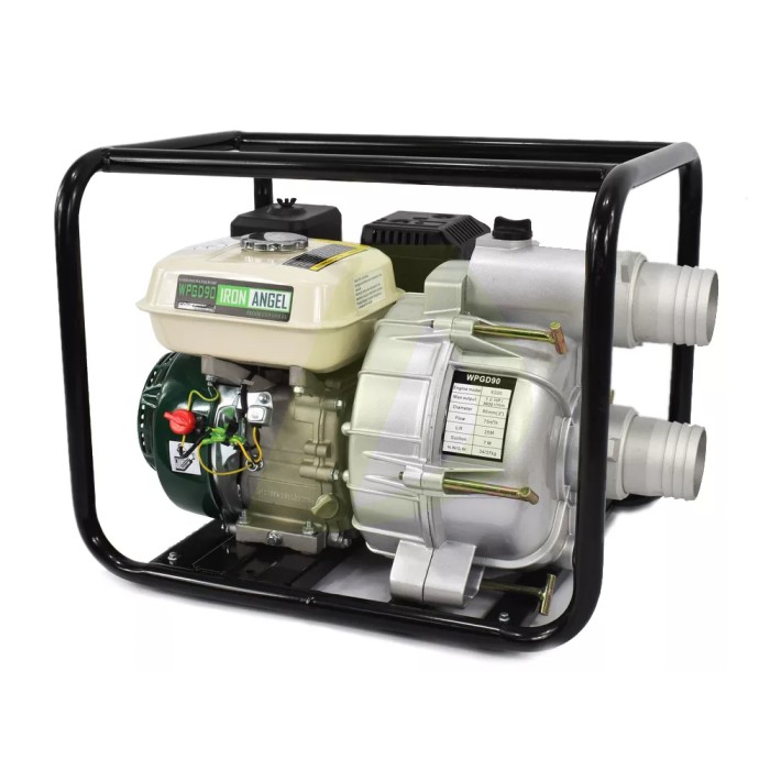 Бензиновая мотопомпа IRON ANGEL WPGD 90 Бензиновая мотопомпа IRON ANGEL WPGD 90