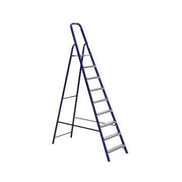 Стремянка односторонняя металлическая STARK SMLW509, 1 секция, 9 ступ., 2,4 м (525190207)