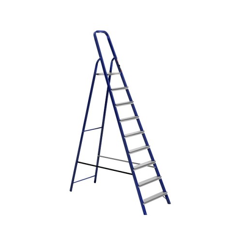 Стремянка односторонняя металлическая STARK SMLW509, 1 секция, 9 ступ., 2,4 м (525190207)