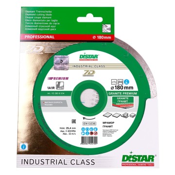 Круг алмазный отрезной 1A1R 180x1,6x8,5x25,4 Granite Premium