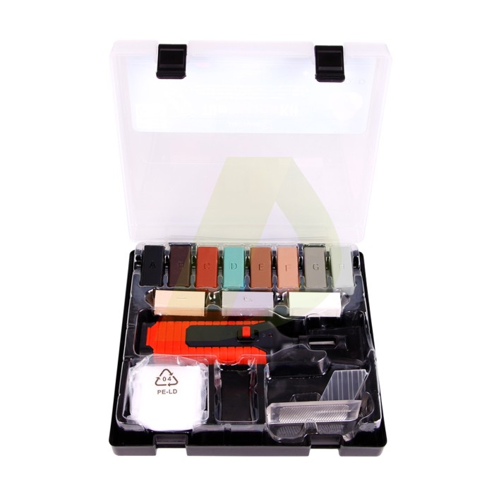 Набір для ремонту плитки (паяльник, тугоплавкий віск-11шт, пластина вирівнююча, серветка, футляр) TileRepairKit Набір для ремонту плитки (паяльник, тугоплавкий віск-11шт, пластина вирівнююча, серветка, футляр) TileRepairKit