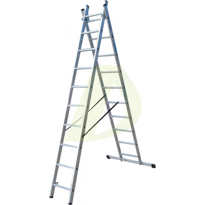 Драбина двостороння алюмінієва ELKOP VHR Trend, 2 секції, 10 сход., 2,7-4,5 м (36444) Драбина двостороння алюмінієва ELKOP VHR Trend, 2 секції, 10 сход., 2,7-4,5 м (36444)
