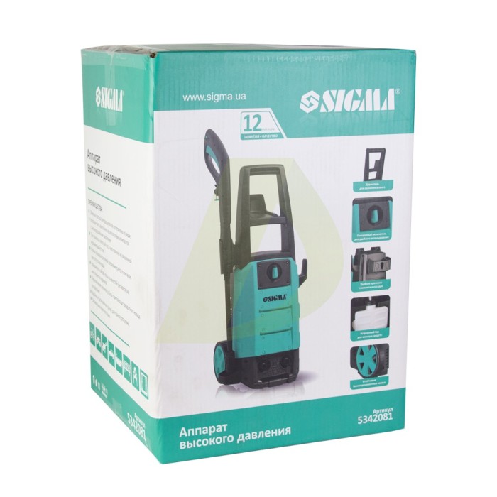 Мойка высокого давления электрическая SIGMA 5342081 Мойка высокого давления электрическая SIGMA 5342081