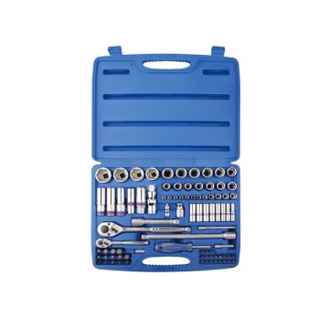 Набір інструментів універсальний KING TONY 7586MR01, 86 од. 1/4"+1/2"