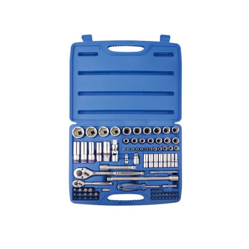 Набір інструментів універсальний KING TONY 7586MR01, 86 од. 1/4"+1/2"