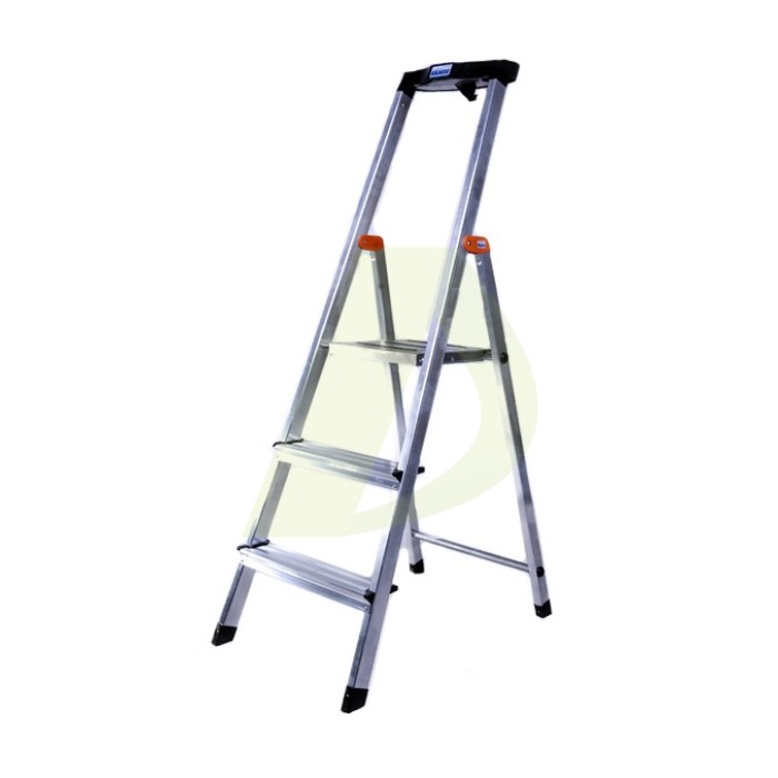 Стремянка односторонняя алюминиевая KRAUSE Safety, 1 секция, 3 ступ., 1,3 м (126313) Стремянка односторонняя алюминиевая KRAUSE Safety, 1 секция, 3 ступ., 1,3 м (126313)