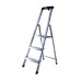 Стремянка односторонняя алюминиевая KRAUSE Safety, 1 секция, 3 ступ., 1,3 м (126313)