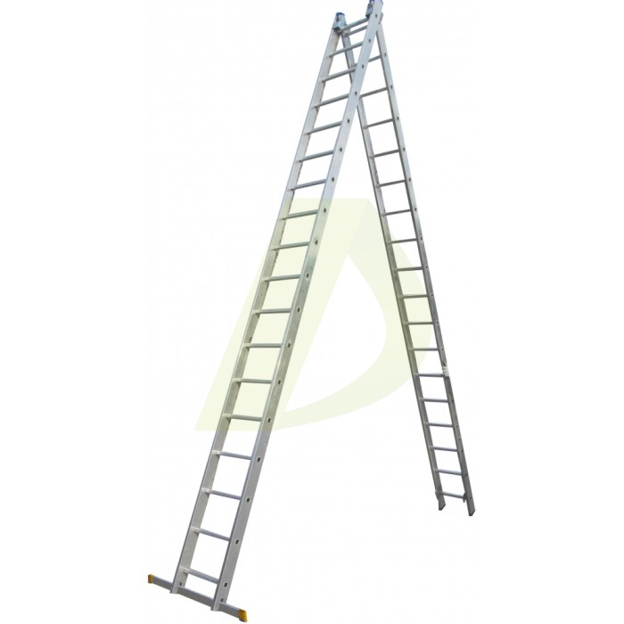 Лестница двусторонняя алюминиевая ELKOP VHR Profi, 2 секции, 18 ступ., 4,7-8,4 м (37497) Лестница двусторонняя алюминиевая ELKOP VHR Profi, 2 секции, 18 ступ., 4,7-8,4 м (37497)