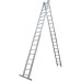 Лестница двусторонняя алюминиевая ELKOP VHR Profi, 2 секции, 18 ступ., 4,7-8,4 м (37497)