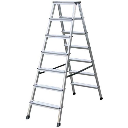 Драбина двостороння алюмінієва KRAUSE Dopplo, 2 секції, 7 сход., 1,6 м (120434)