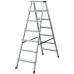 Драбина двостороння алюмінієва KRAUSE Dopplo, 2 секції, 7 сход., 1,6 м (120434)