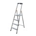 Стремянка односторонняя алюминиевая KRAUSE Safety, 1 секция, 4 ступ., 1,6 м (126320)
